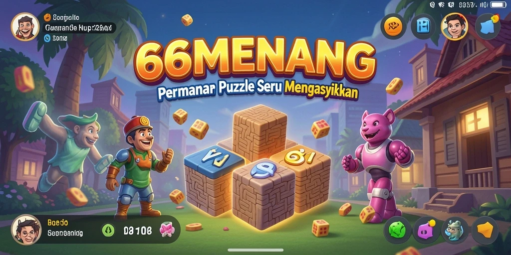 Tampilan gameplay seru di 66MENANG dengan tantangan Puzzle.