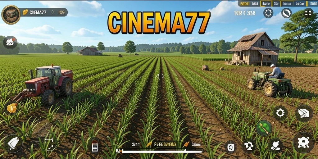Menampilkan gameplay seru dalam mengelola pertanian.