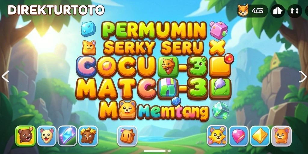 Tampilan gameplay menarik dari DIREKTURTOTO dengan kombinasi warna cerah.