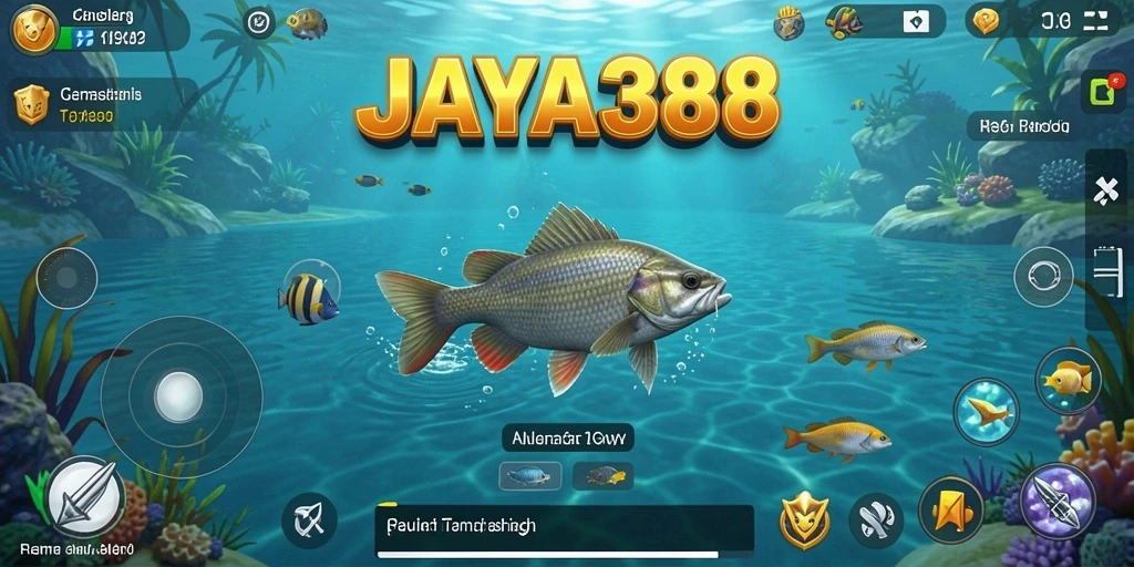 Tampilan menarik dari gameplay memancing JAYA388 yang penuh aksi.