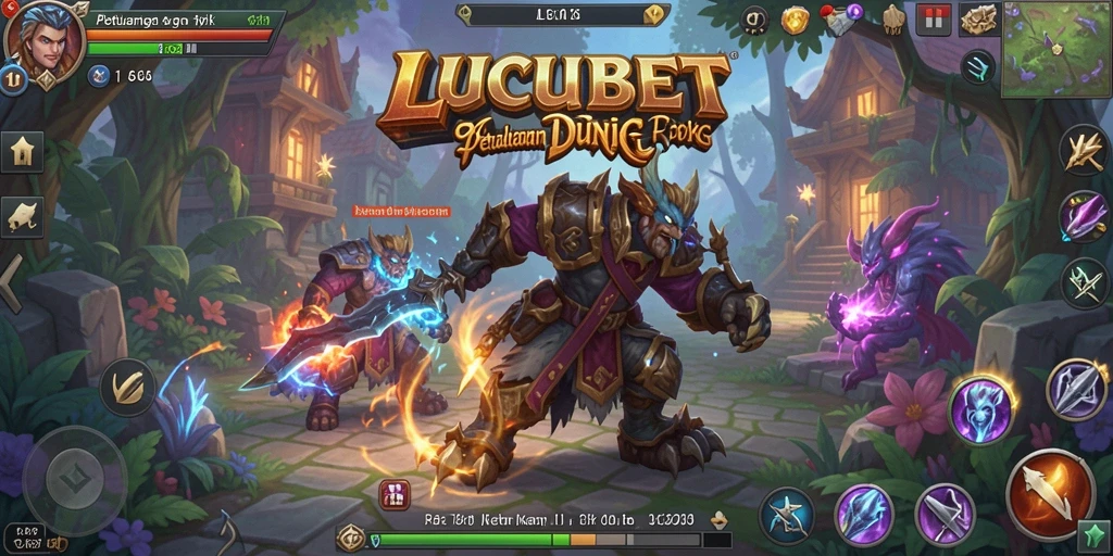 Tangkapan layar dari gameplay RPG LUCUBET yang penuh aksi dan petualangan.