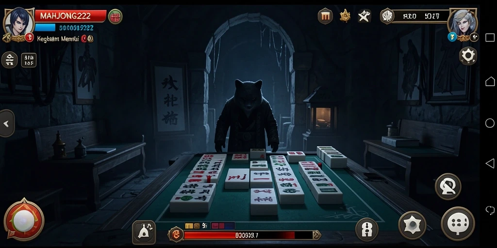 Screenshot gameplay menampilkan suasana horor yang mencekam.