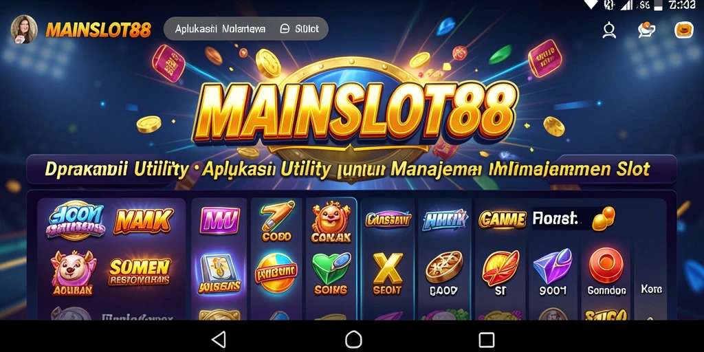 Tampilan utama MAINSLOT88 yang menunjukkan statistik permainan slot.