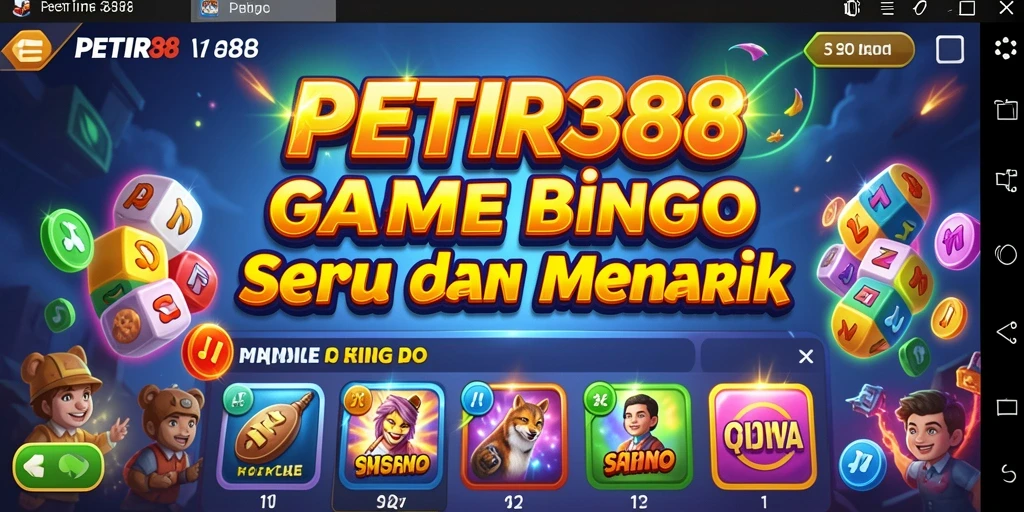 Tampilan gameplay menawan di aplikasi Bingo PETIR388.
