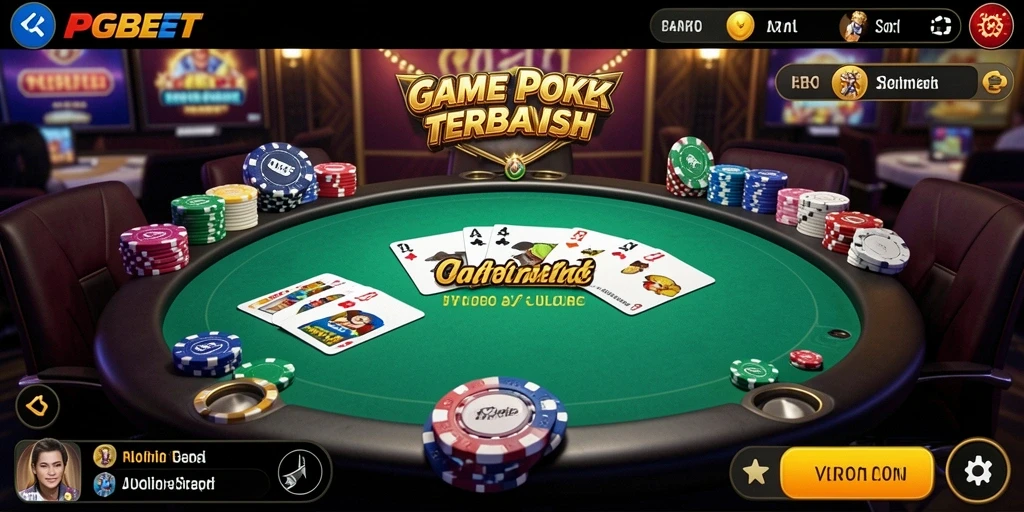 Tampilan seru gameplay poker di PGBET.