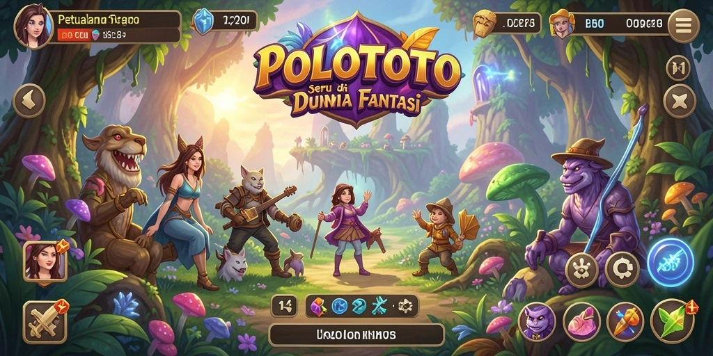 Tampilan gameplay POLOTOTO yang menampilkan petualangan seru.
