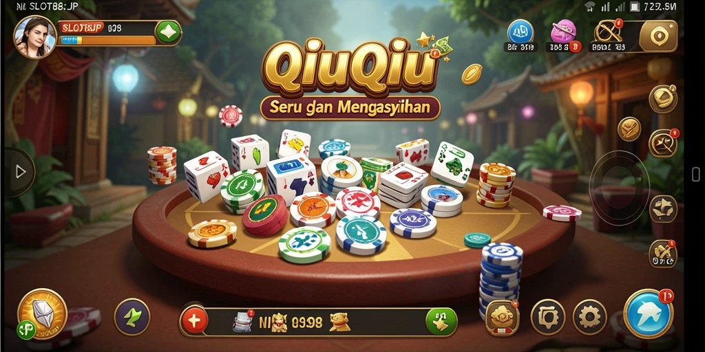 Tampilan gameplay QiuQiu yang seru dan interaktif di SLOT88JP.
