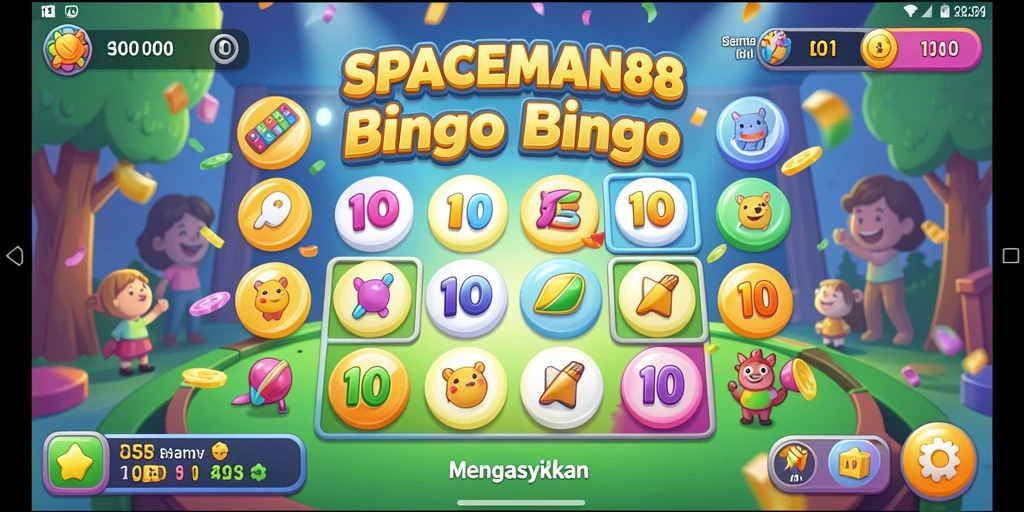 Tangkapan layar gameplay SPACEMAN88 menampilkan keseruan bermain Bingo.