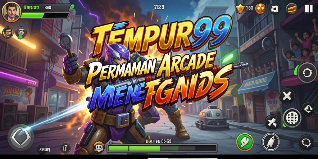 Screenshot TEMPUR99 menampilkan aksi seru dalam gameplay Arcade.