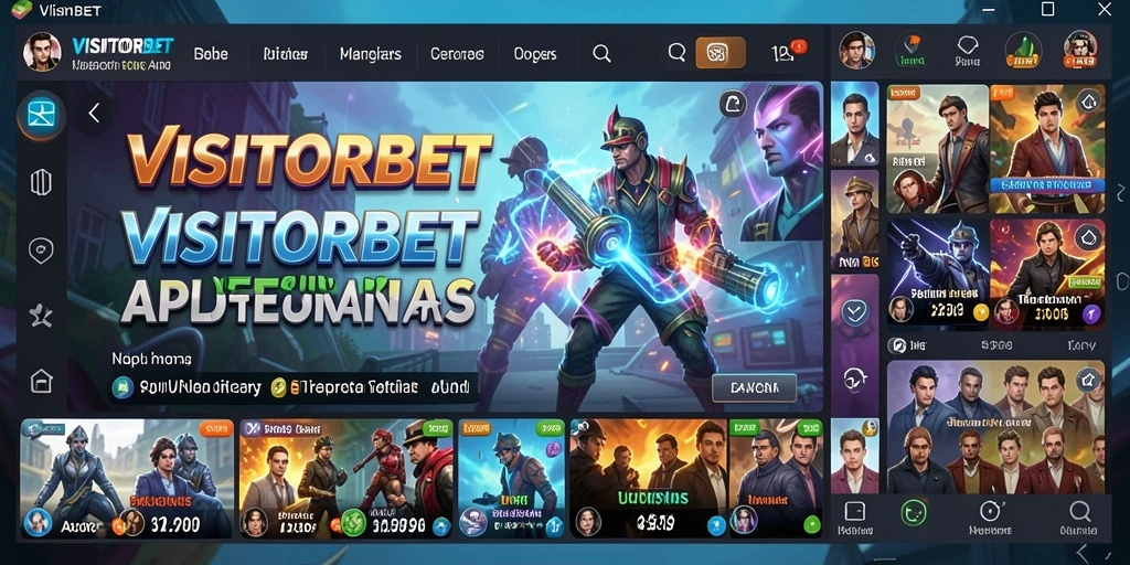Tampilan intuitif aplikasi Utility VISITORBET yang memudahkan pengguna.